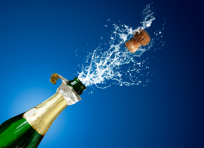 Crack open a bottle of champagne – It’s time to celebrate!